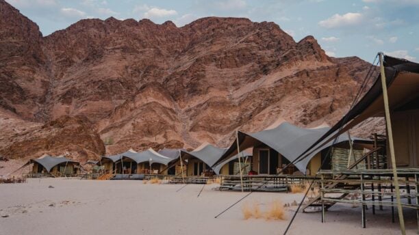 Tents at Hoanib Valley Camp, Namibia