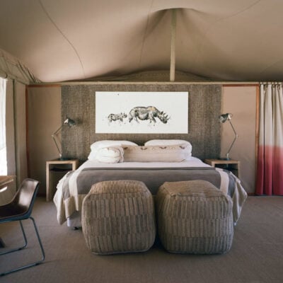 Bedroom at Hoanib Valley Camp, Namibia