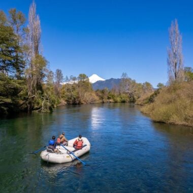 Rafting down the river at &Beyond Vira Vira in Chile