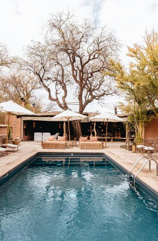 The outdoor pool at Awasi Atacama in Chile