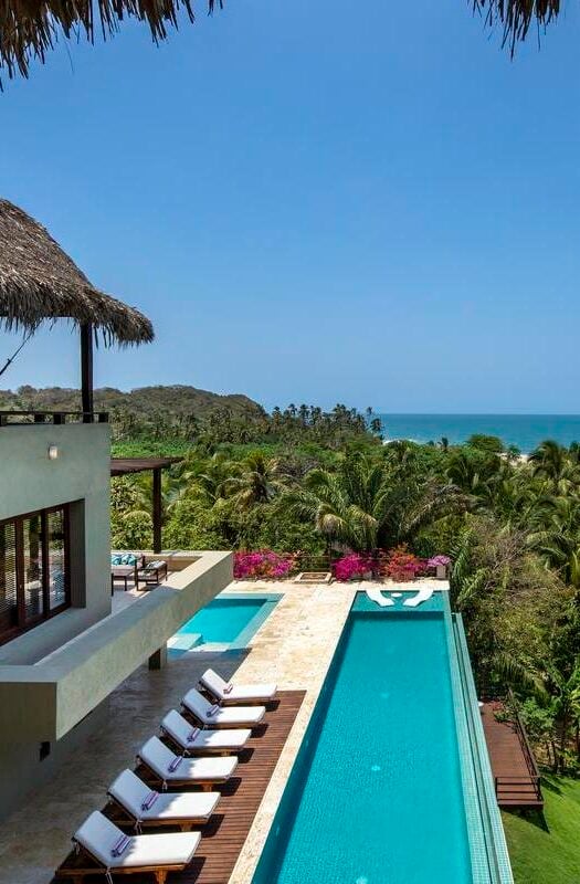 The pool at Kasamar Villa near Tayrona National Park in Colombia