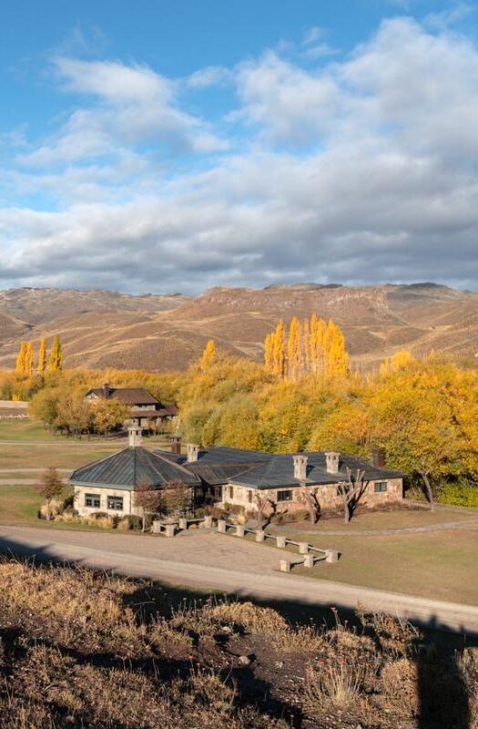 Aerial view of Explora Patagonia National Park in Chile