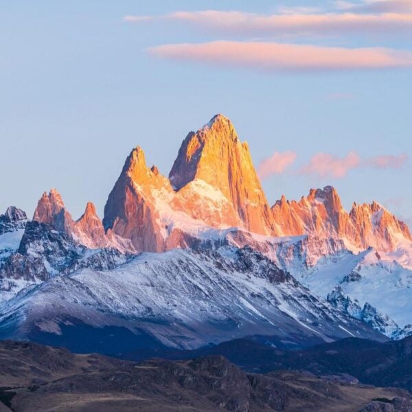 Dawn over Mount Fitz Roy near El Chalten, Argentina