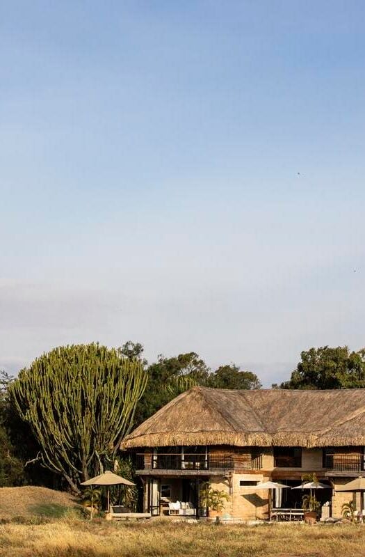 The exterior of Segera Lodge in Kenya