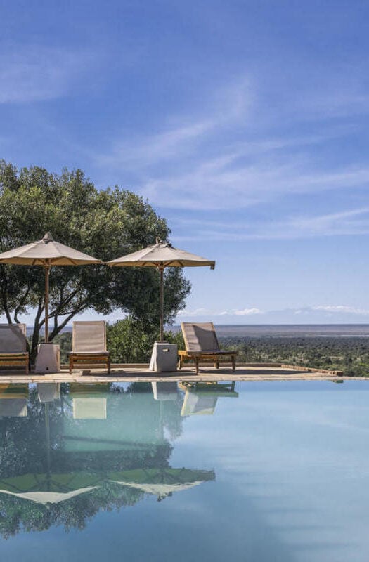 Outdoor pool at Governors' Mugie, Kenya