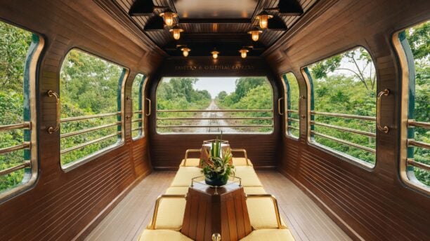 Viewing carriage on the Belmond Eastern and Oriental Express