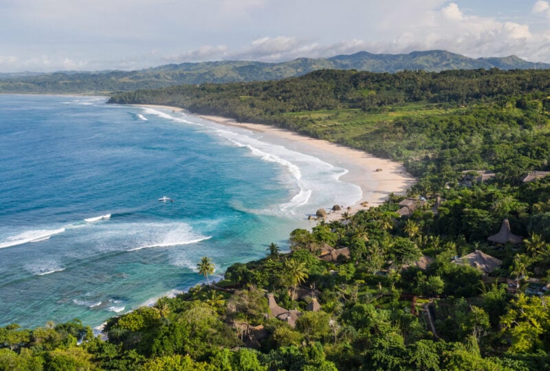 Aerial view of Nihi Sumba, Indonesia