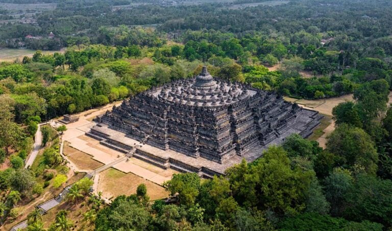 Borobudur Temple in Java, Indonesia