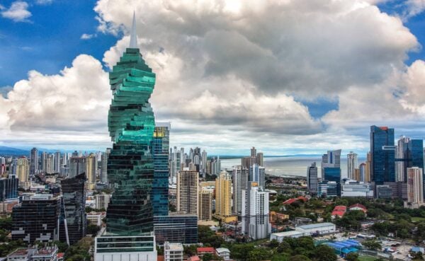 Panama city skyline - modern city skyline - skyscraper building panorama