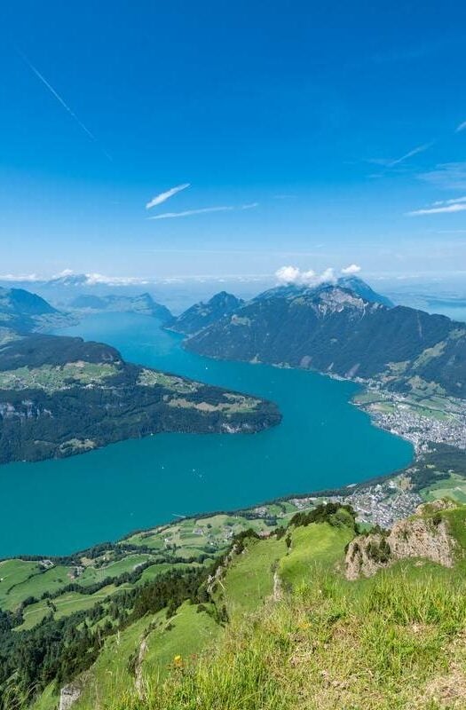 Views of Lake Lucerne in Switzerland