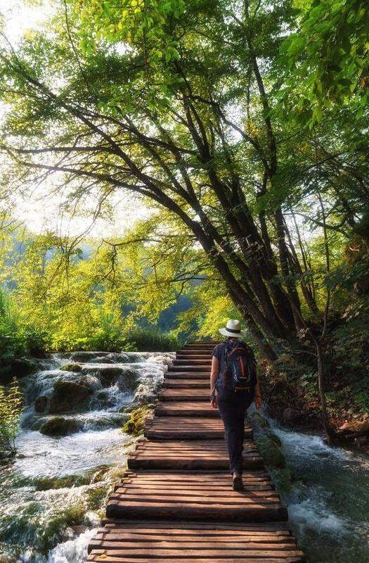 Walking in Plitvice Lakes National Park