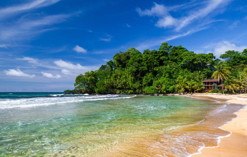 The beautiful Red Frog Beach, Bocas del Toro, Panama