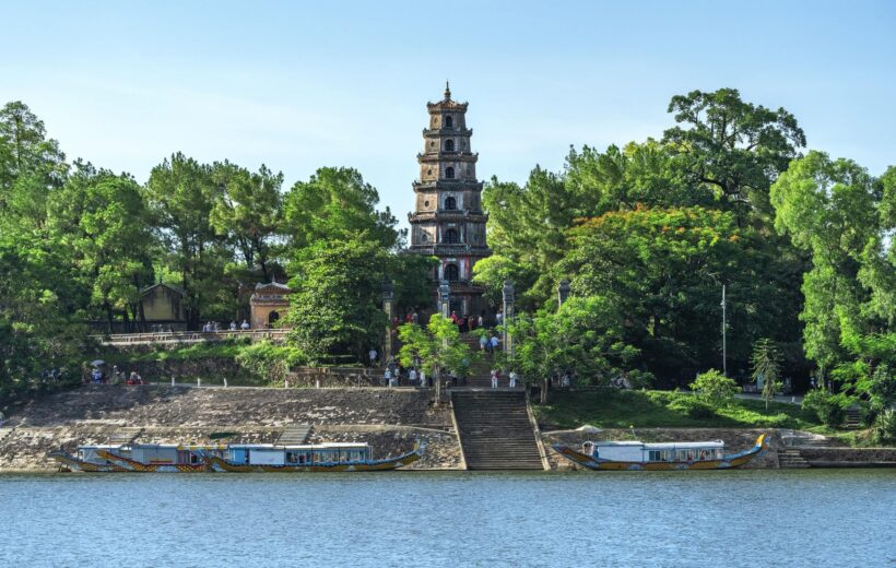 The Thien Mu Pagoda is one of the ancient pagoda in Hue, Vietnam