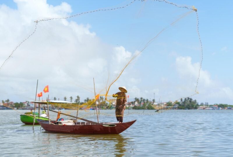 Fishing near Hoi An, Vietnam