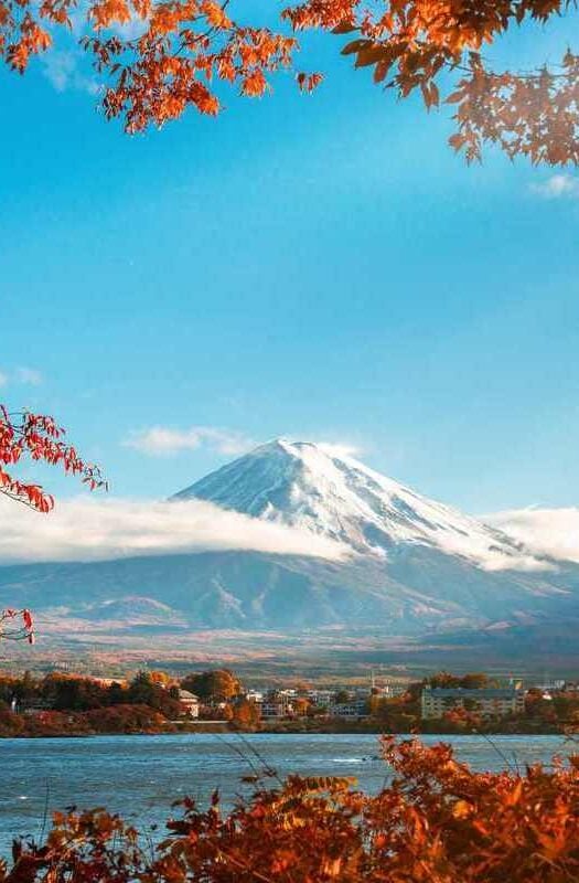 Colorful Autumn in Mount Fuji, Japan