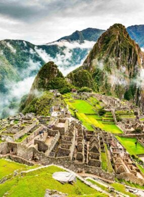 Machu Picchu in Peru landscape image in south america