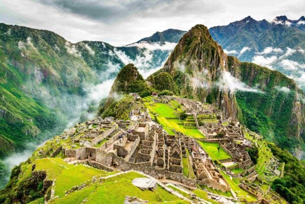 Machu Picchu in Peru landscape image in south america