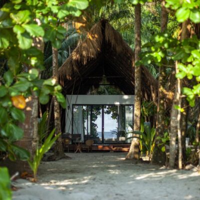 A beachside casita at Isla Palenque, Panama