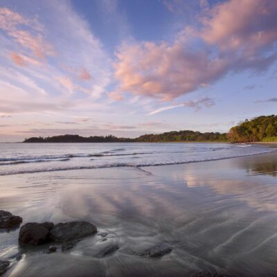 Sunset at the beach at Isla Palenque, Chiriquí, Panama