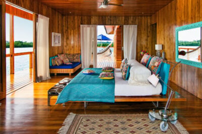 Bedroom at Sweet Bocas private island resort, Panama