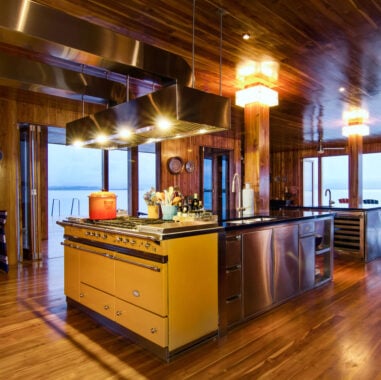 Kitchen at Sweet Bocas private island resort, Panama