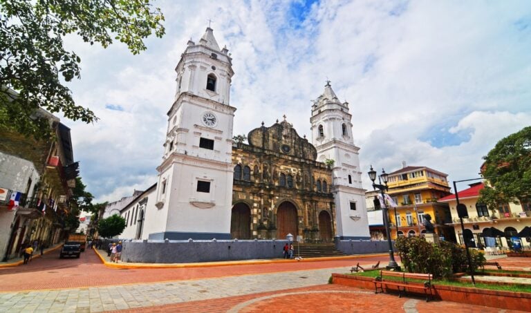 The Sacred Heart Cathedral in Casco Viejo, Panama City