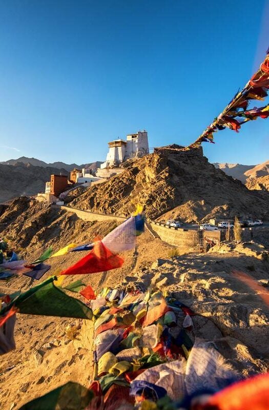 Namgyal Tsemo Gompa in Leh, Ladakh, India.