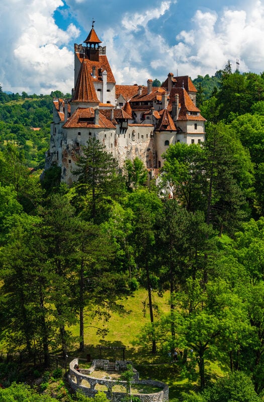 Bran Castle near Brasov, known as Dracula's Castle in Transylvania, Romania