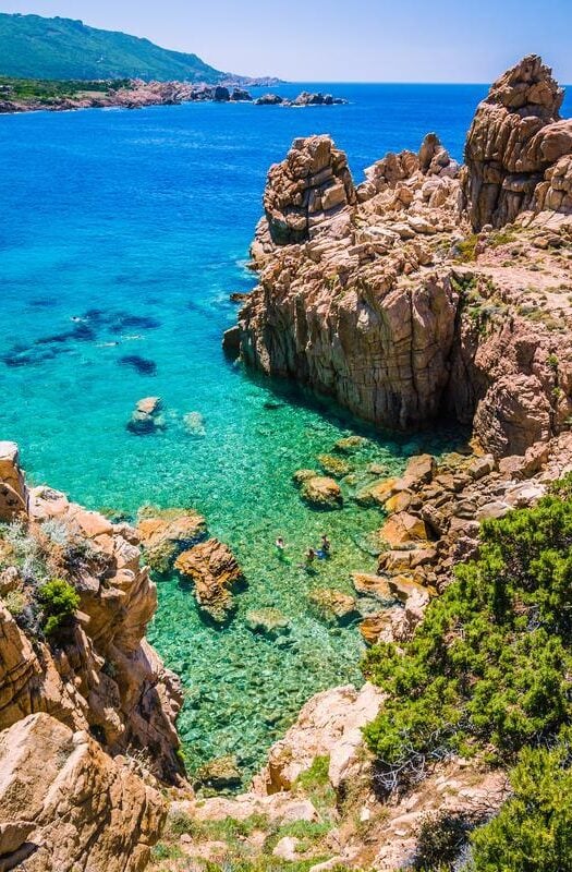 Rocky sea bay in Costa Paradiso, Sardinia, Italy