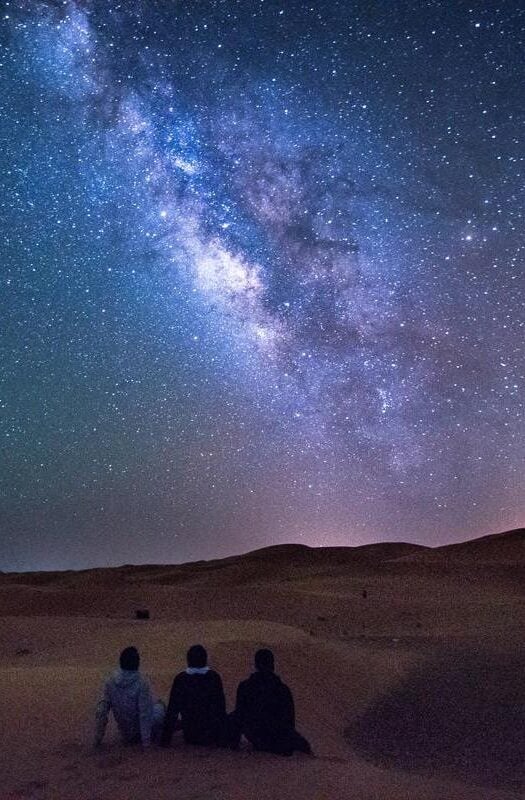 stargazing in the moroccan sahara