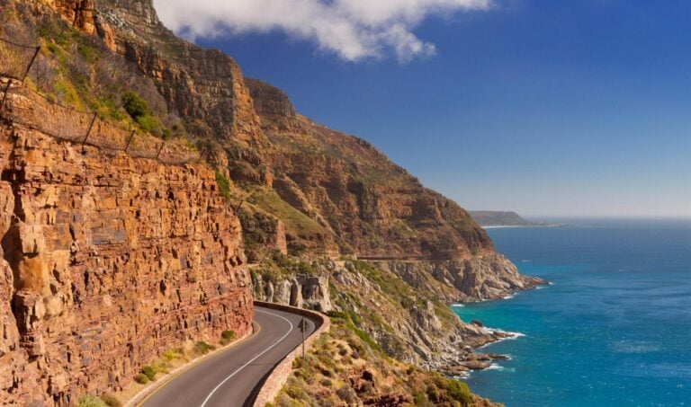 Chapman's Peak Drive near Cape Town in South Africa