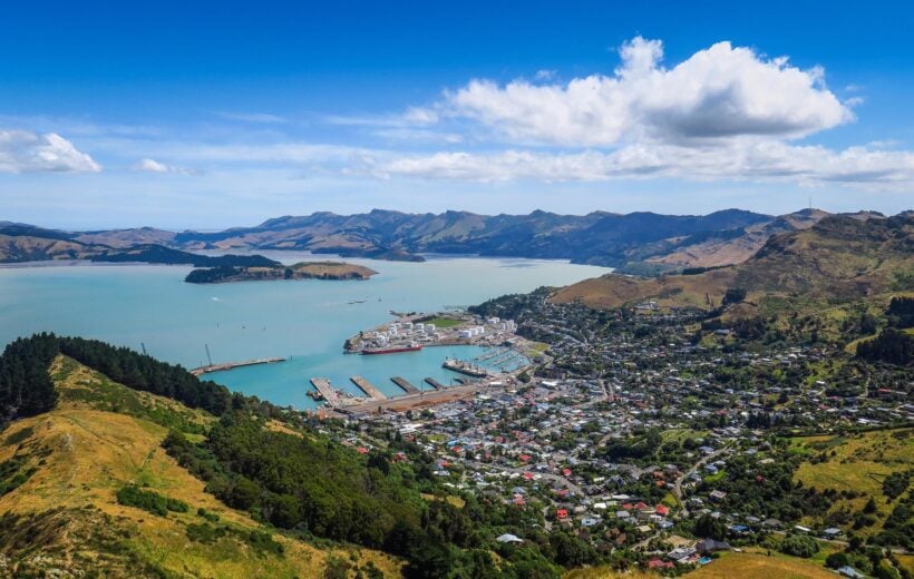 aerial view of Christchurch, New Zealand