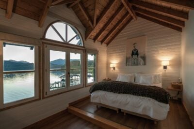 A bedroom at Las Balsas hotel in Argentina