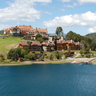 Llao Llao resort in Argentina, with a view of a lake