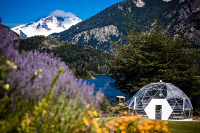 Lakeside greenhouse at Llao Llao Resort, Argentina