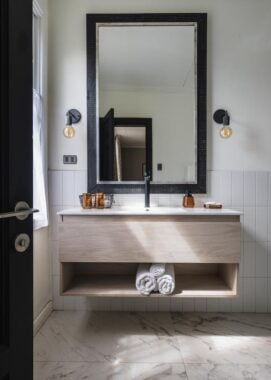 Bathroom at Estancia Cerro Guido, Chile