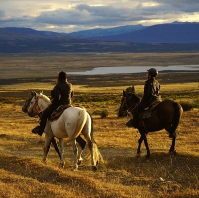 Horse riding at Estancia Cerro Guido, Chile