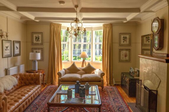 Living area at Estancia Cerro Guido, Chile