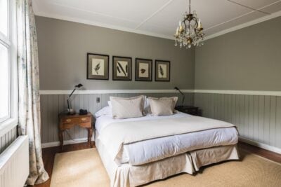 A bedroom at Estancia Cerro Guido, Chile