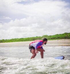 Surfing in Nosara in Costa Rica