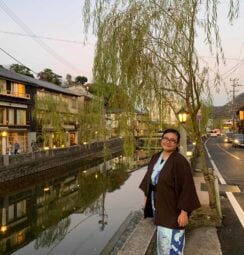 Onsen town in Japan