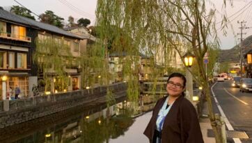 Onsen town in Japan