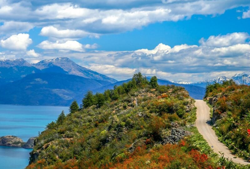 Road along Lake General Carrera