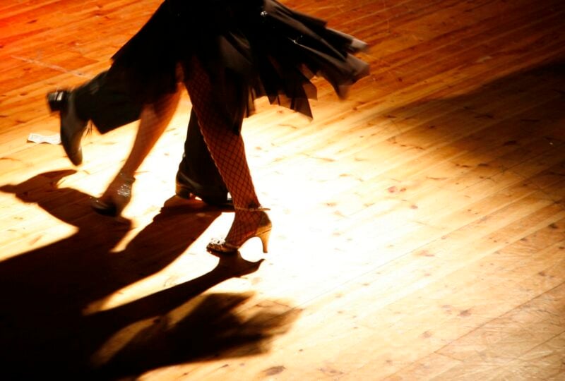 A couple performing the tango in Buenos Aires, Argentina