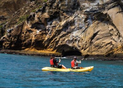 Kayaking around the Galapagos islands