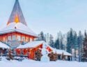 Snowman in Santa Claus Village in Rovaniemi, Finnish Lapland