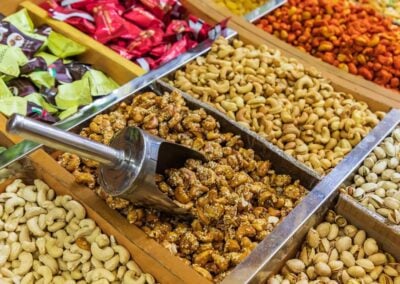 Nuts for sale in Nizwa Souk, Oman