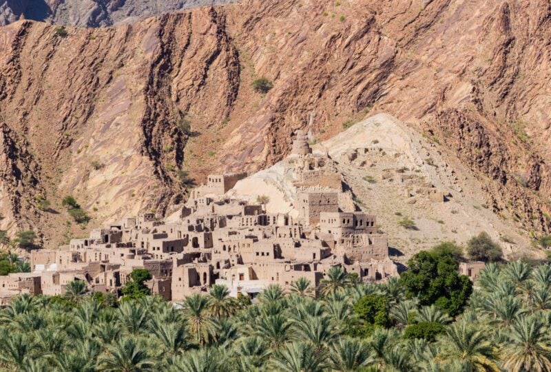 The abandoned village of Birkat Al Mouz in Oman