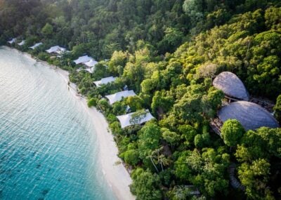 A view of the accommodation on Bawah Reserve