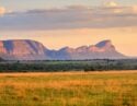 Sunrise over the waterberg mountains, Limpopo Province